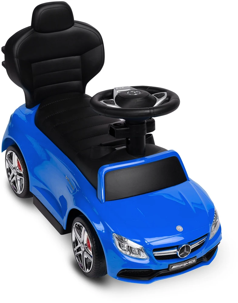 Машинка для катання Caretero (Toyz) Mercedes AMG C63 з батьківською ручкою Blue